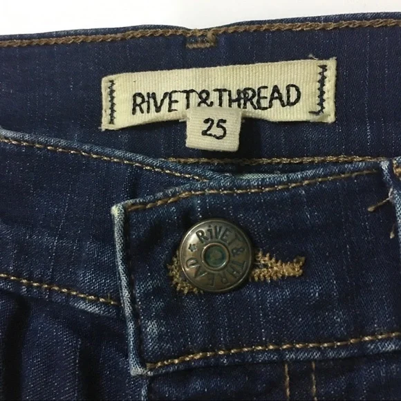 Madewell Rivet & Thread Slim Straight High Waist Jeans - Picture 14 of 15